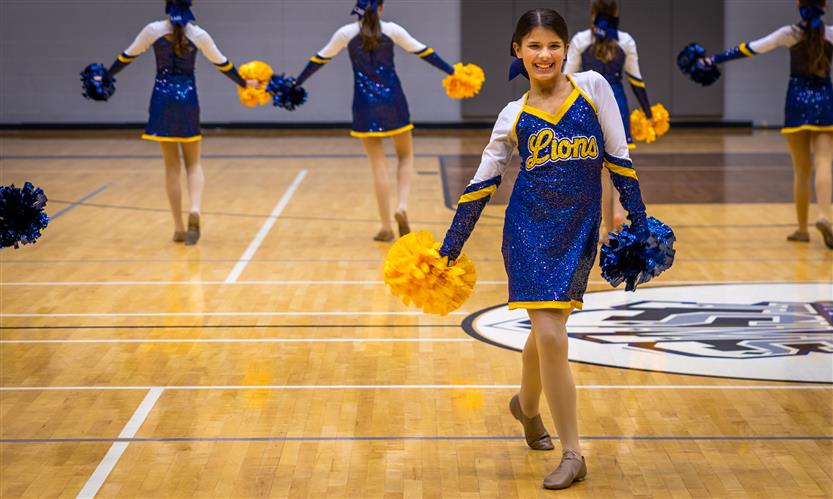 Middle school dance team performs during showcase